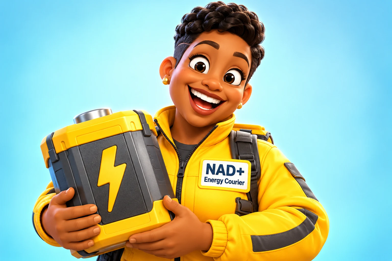 Fictional visual analogy for NAD+