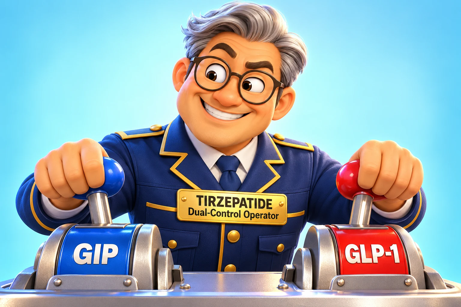 Fictional visual analogy for Tirzepatide